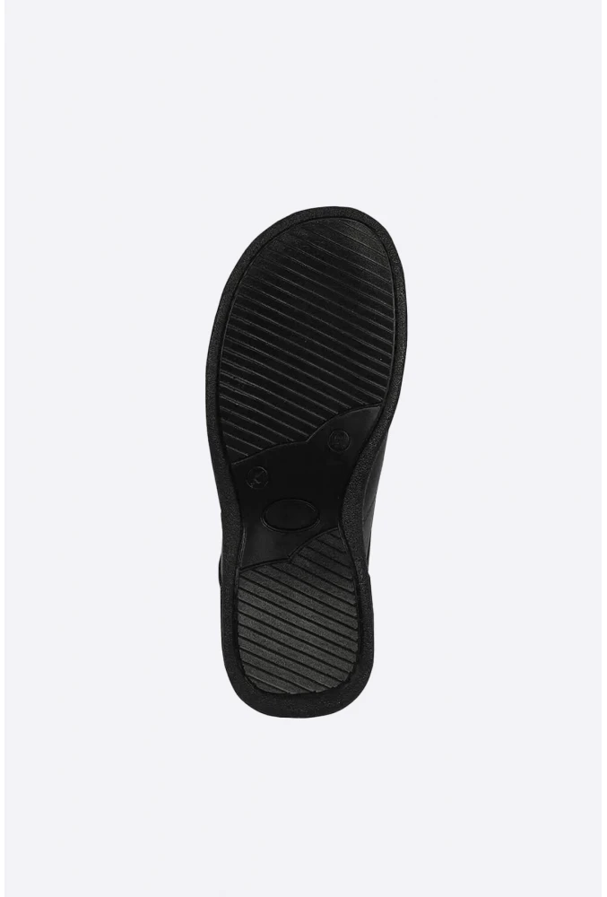 Magiacomfort MG-3001 Siyah Yarım Yakasız Sabo Terlik Ortopedik Rahat Kullanım