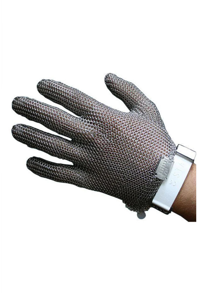 Starline Çelik Örgülü 5 Parmak Kesilmeye Dayanıklı Güvenlik Eldiveni