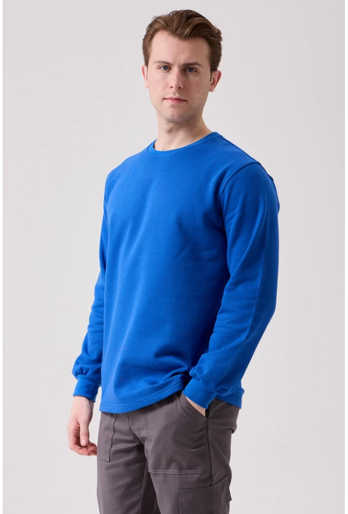 Galanthus Basic Sweatshirt - Uzun Kollu, Pamuklu, Rahat Kesim, Günlük ve İş Kullanımı İçin