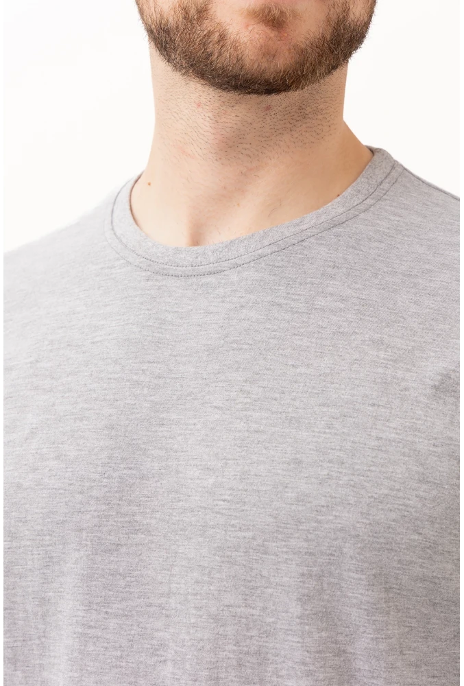 Gaura Gri Uzun Kollu Basic T-Shirt | Rahat ve Şık Tasarım | Günlük Kombinler İçin İdeal