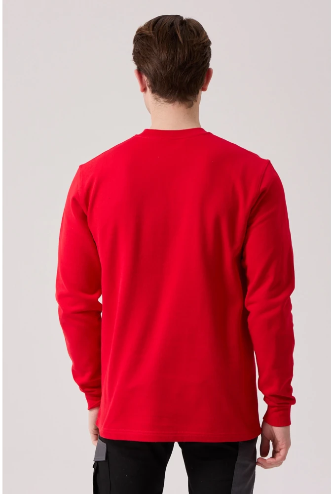 Galanthus Basic Sweatshirt - Uzun Kollu, Pamuklu, Rahat Kesim, Günlük ve İş Kullanımı İçin