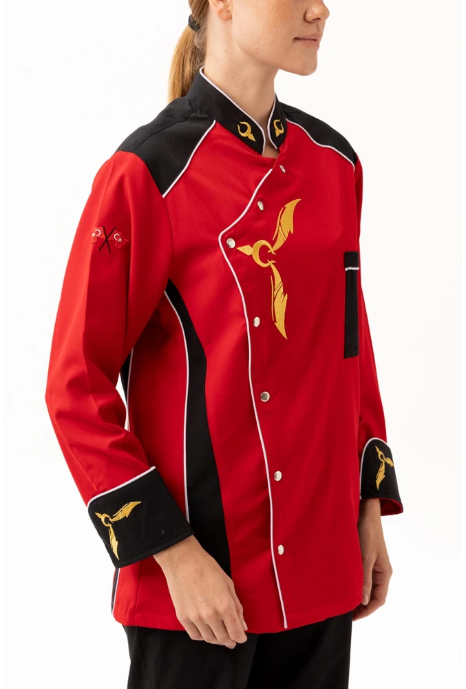 Crenata Şef Aşçı Ceketi - Şık ve Dayanıklı, Nefes Alabilir, Profesyonel Mutfak Kullanımı İçin