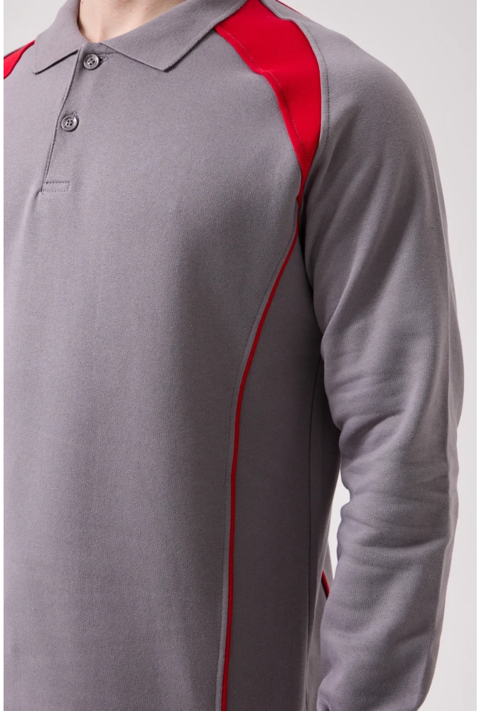 Vancelya Polo Yaka Sweatshirt - Uzun Kollu, Nefes Alabilir, İş ve Günlük Kullanım İçin