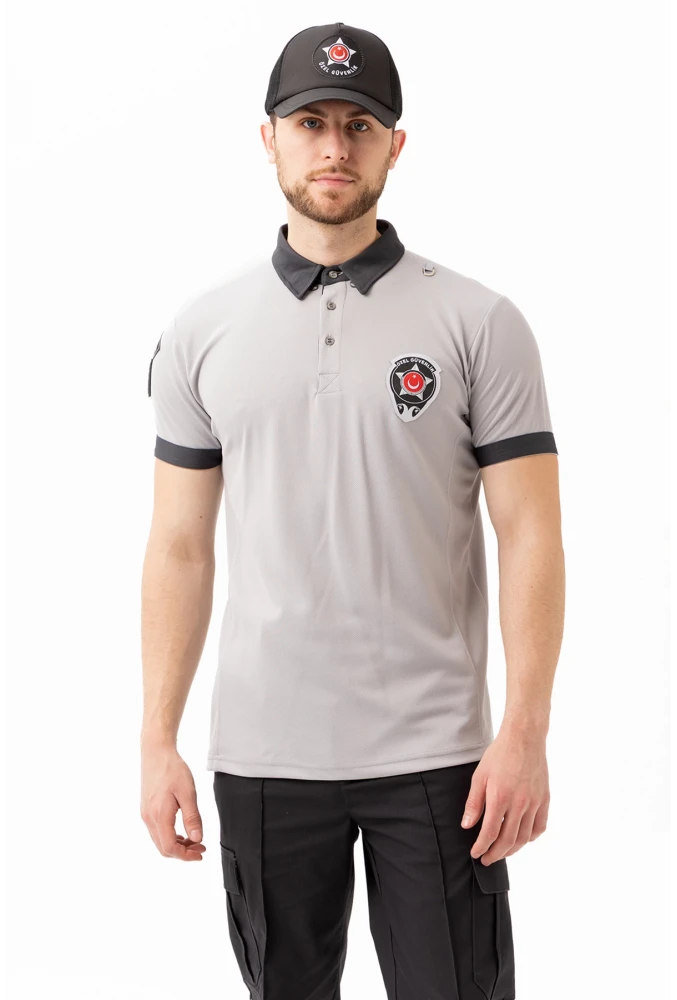 MÜNİH GÜVENLİK T-SHİRT UNİSEX | Güvenlik Görevlisi Polo Yaka Tişört, Personel Üniforma, İş Kıyafeti