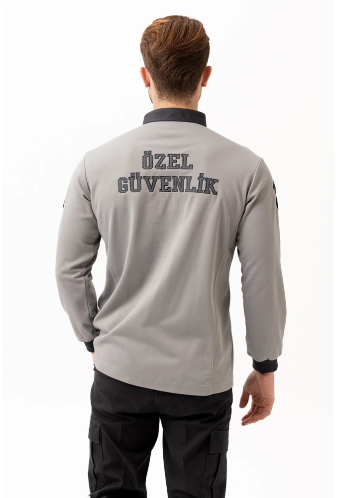 Özel Güvenlik Armalı Uzun Kollu Polo Tişört Profesyonel Görünüm ve Konfor