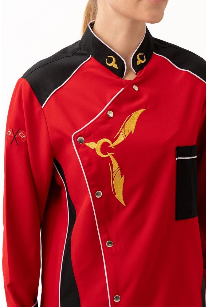 Crenata Şef Aşçı Ceketi - Şık ve Dayanıklı, Nefes Alabilir, Profesyonel Mutfak Kullanımı İçin