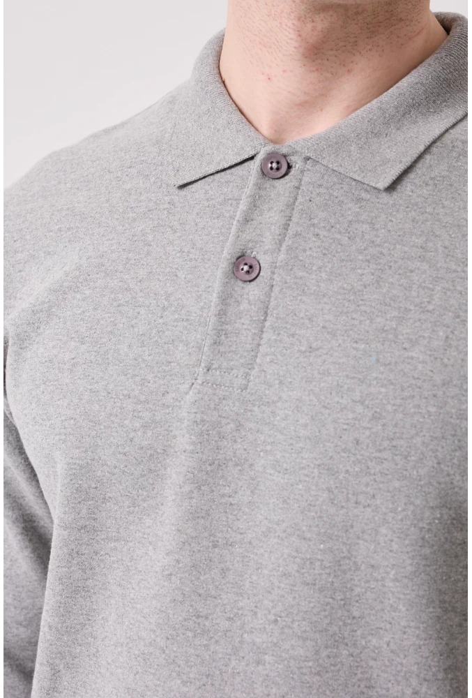 Herba Polo Sweat Erkek Uzun Kollu Pamuklu Sweatshirt İş ve Günlük Kullanım İçin