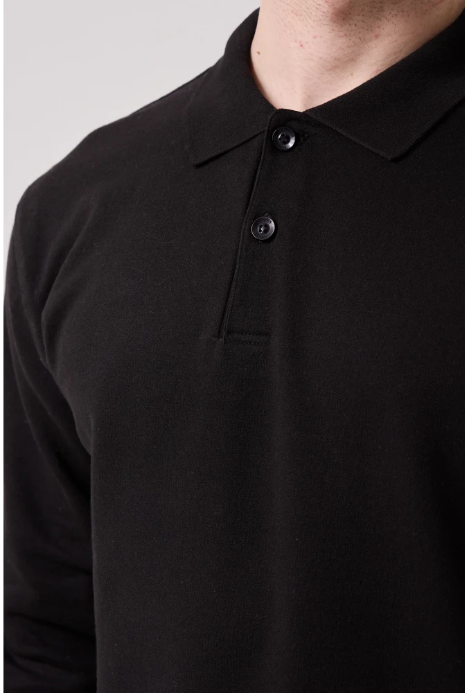 Galanthus Polo Sweat Erkek Uzun Kollu Pamuklu Sweatshirt İş ve Günlük Kullanım İçin