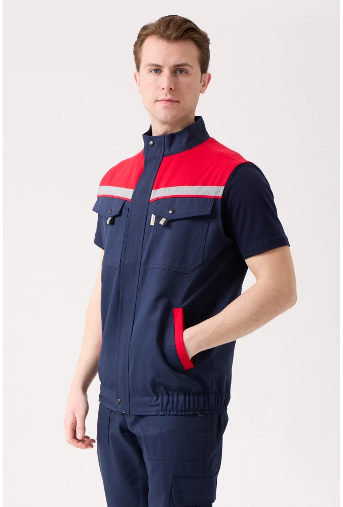 Royal Yazlık İş Yeleği - Hafif, Nefes Alabilir, Reflektörlü ve Çok Cepli