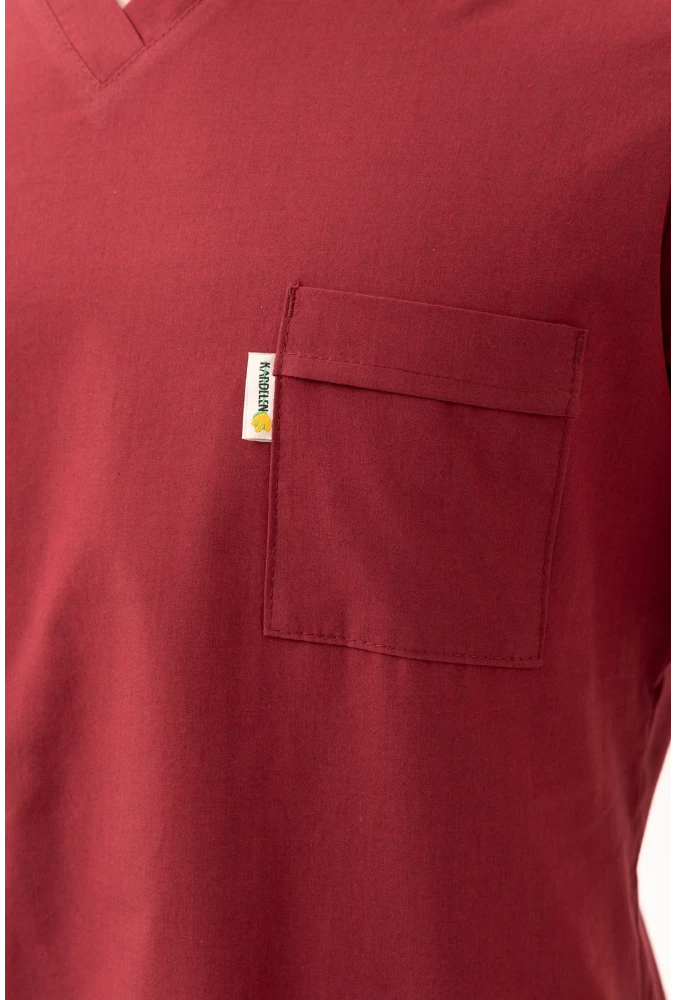 Santolina V Yaka Üniforma - Doktor, Hemşire, Sağlık Çalışanları İçin Rahat ve Dayanıklı Scrubs