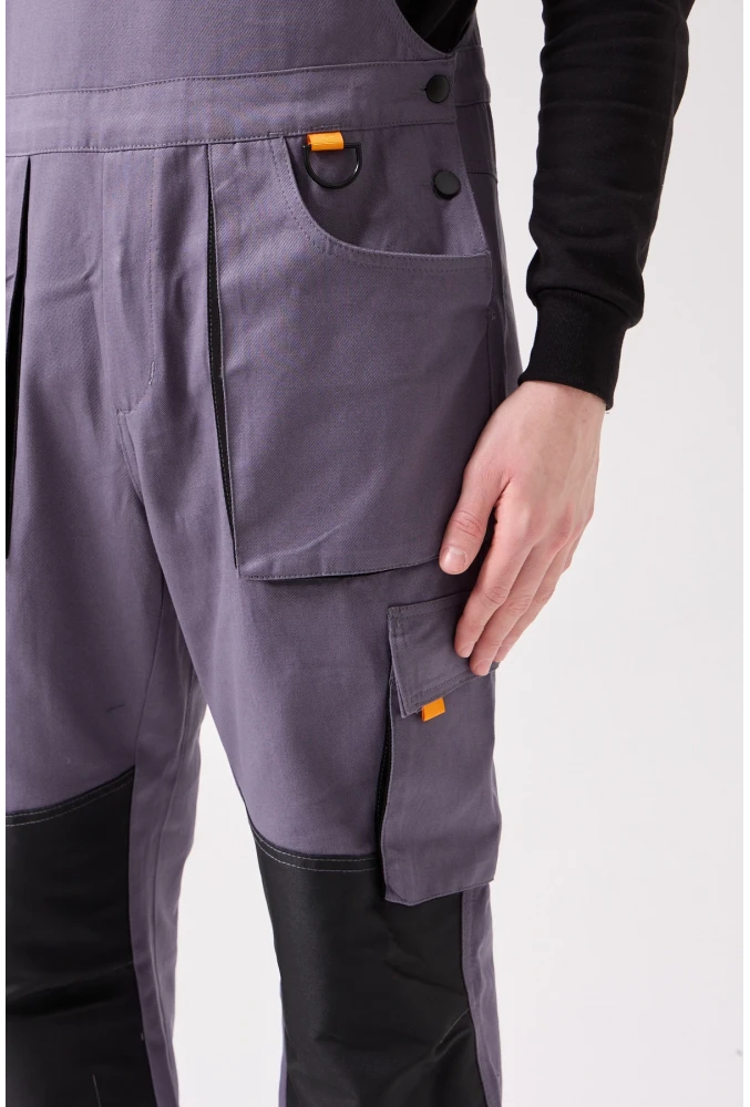 Baccata Bahçıvan Tulum Erkek İş Güvenliği Kot Salopet Dayanıklı Denim Tulum Çok Cepli