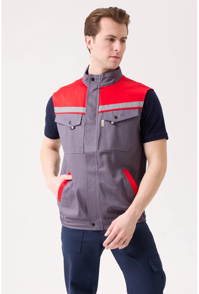 Royal Yazlık İş Yeleği - Hafif, Nefes Alabilir, Reflektörlü ve Çok Cepli