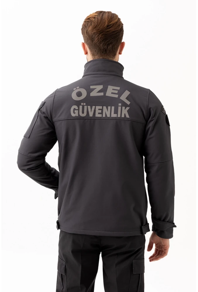 Güvenlik Kıyafetleri KM-Softshell Mont Su ve Rüzgar Geçirmez, Nefes Alabilen Özel Güvenlik Montu