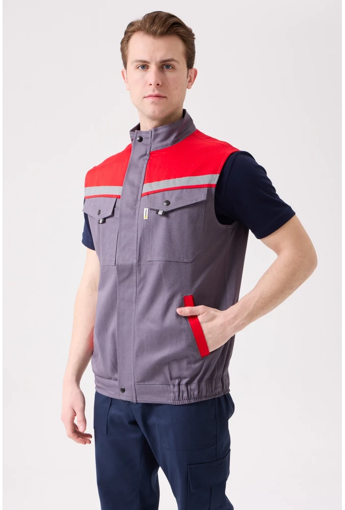 Royal Yazlık İş Yeleği - Hafif, Nefes Alabilir, Reflektörlü ve Çok Cepli