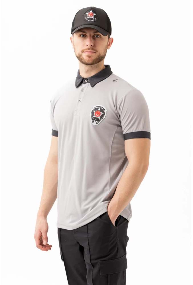 MÜNİH GÜVENLİK T-SHİRT UNİSEX | Güvenlik Görevlisi Polo Yaka Tişört, Personel Üniforma, İş Kıyafeti