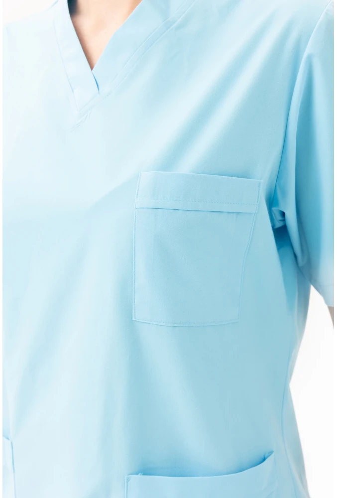 Santolina V Yaka Üniforma - Doktor, Hemşire, Sağlık Çalışanları İçin Rahat ve Dayanıklı Scrubs