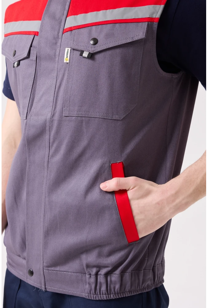 Royal Yazlık İş Yeleği - Hafif, Nefes Alabilir, Reflektörlü ve Çok Cepli