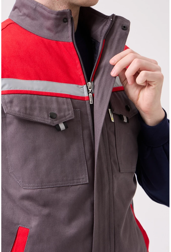 Royal Kışlık İş Yeleği - Sıcak Tutucu, Rüzgar Geçirmez, Çok Cepli ve Reflektörlü