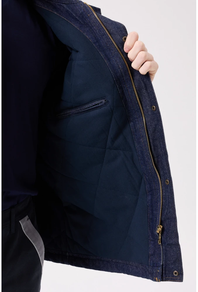 Buhara Mont Kot Kumaş Reflektörlü İş Montu Kışlık Erkek Soğuk Hava Dayanıklı Dış Giyim