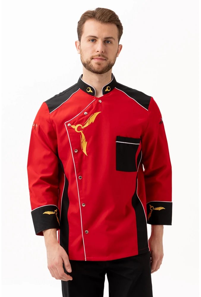 Crenata Şef Aşçı Ceketi - Şık ve Dayanıklı, Nefes Alabilir, Profesyonel Mutfak Kullanımı İçin