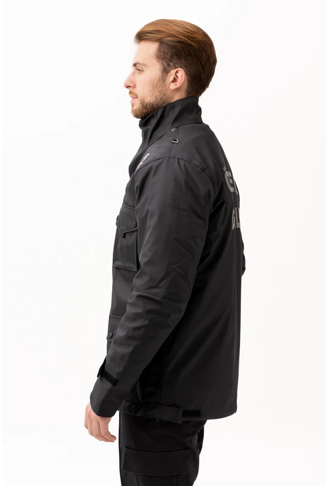 Güvenlik Kıyafeti KM Kaban Soğuk Havalara Dayanıklı Reflektörlü Kışlık Mont Modeli