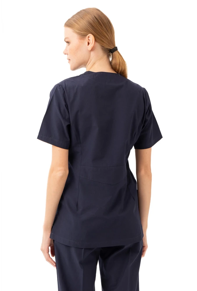 Santolina V Yaka Üniforma - Doktor, Hemşire, Sağlık Çalışanları İçin Rahat ve Dayanıklı Scrubs