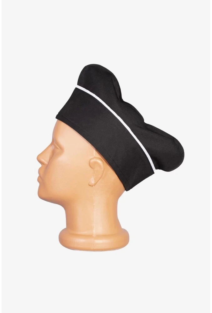 LİBANİ AŞÇI KEPİ BEYAZ-SAXMAVİ