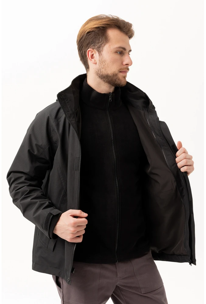 Davraz 3N1 Parka – Çıkarılabilir İç Montlu, Suya & Rüzgâra Dayanıklı, Kışlık Erkek Parka