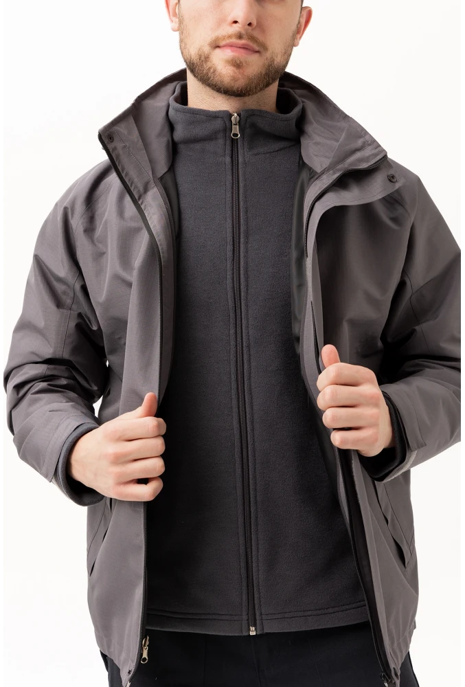 Davraz 3N1 Parka – Çıkarılabilir İç Montlu, Suya & Rüzgâra Dayanıklı, Kışlık Erkek Parka