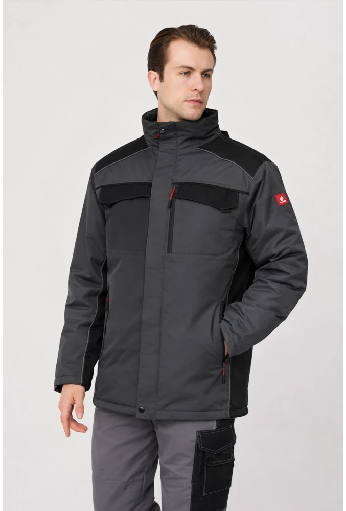 ALLİUM RİPSTOP PARKA K.GRİ-SİYAH