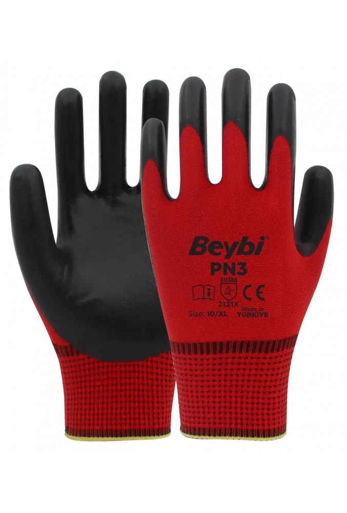 Beybi PN3 Nitril Kaplamalı İş Eldiveni