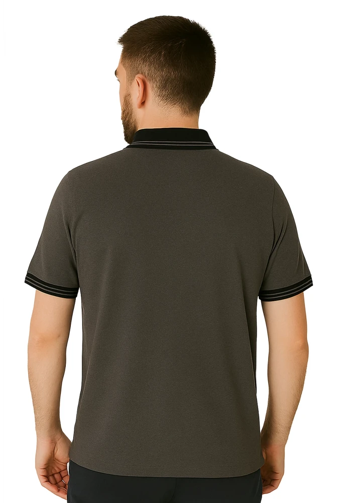 Biloba Polo Yaka T-Shirt - Elegant, Atmungsaktiv, Baumwoll, Für Alltag und Beruf