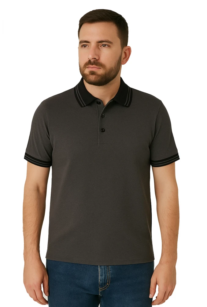 Biloba Polo Yaka T-Shirt - Elegant, Atmungsaktiv, Baumwoll, Für Alltag und Beruf