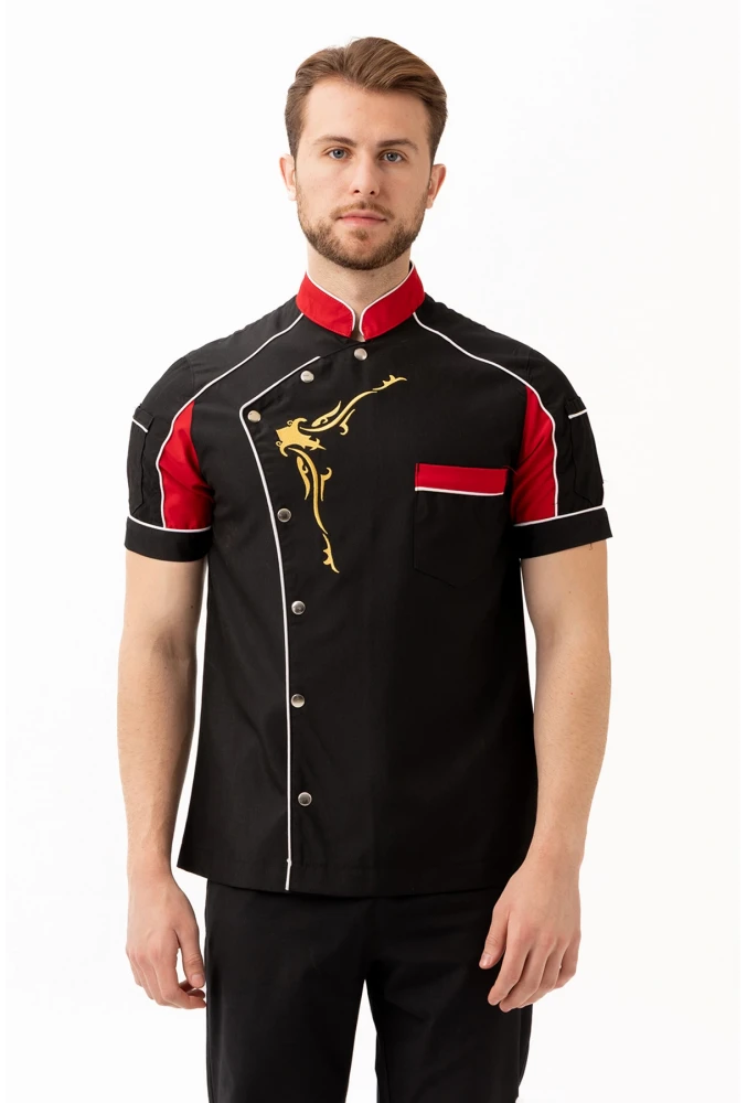 Evereste Kısa Kollu Şef Aşçı Ceketi - Nefes Alabilir, Hafif ve Şık Tasarım