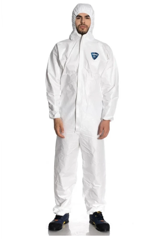 Faba T-530 Tip 5 6B Koruyucu Tulum Antistatik Nefes Alabilir Tek Kullanımlık Tulum