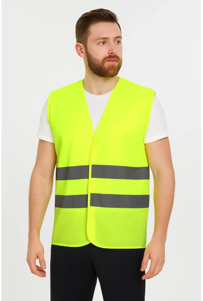 GALANTHUS HI-VIS YELEK Fosforlu Reflektörlü Güvenlik Yeleği İş Güvenliği