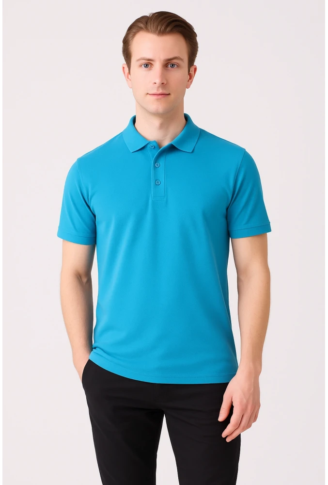 GALANTHUS POLO T-SHIRT TURQUOISE