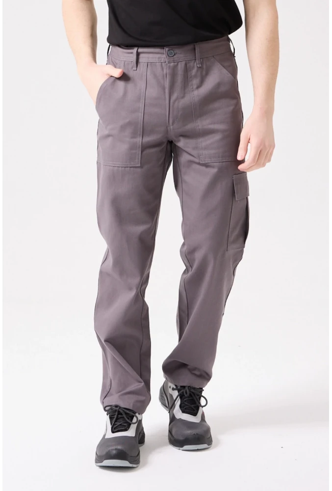 GALANTHUS TECHNİC PANTOLON Erkek Gri Kargo Cepli Rahat Kalıp Dayanıklı İş Pantolonu