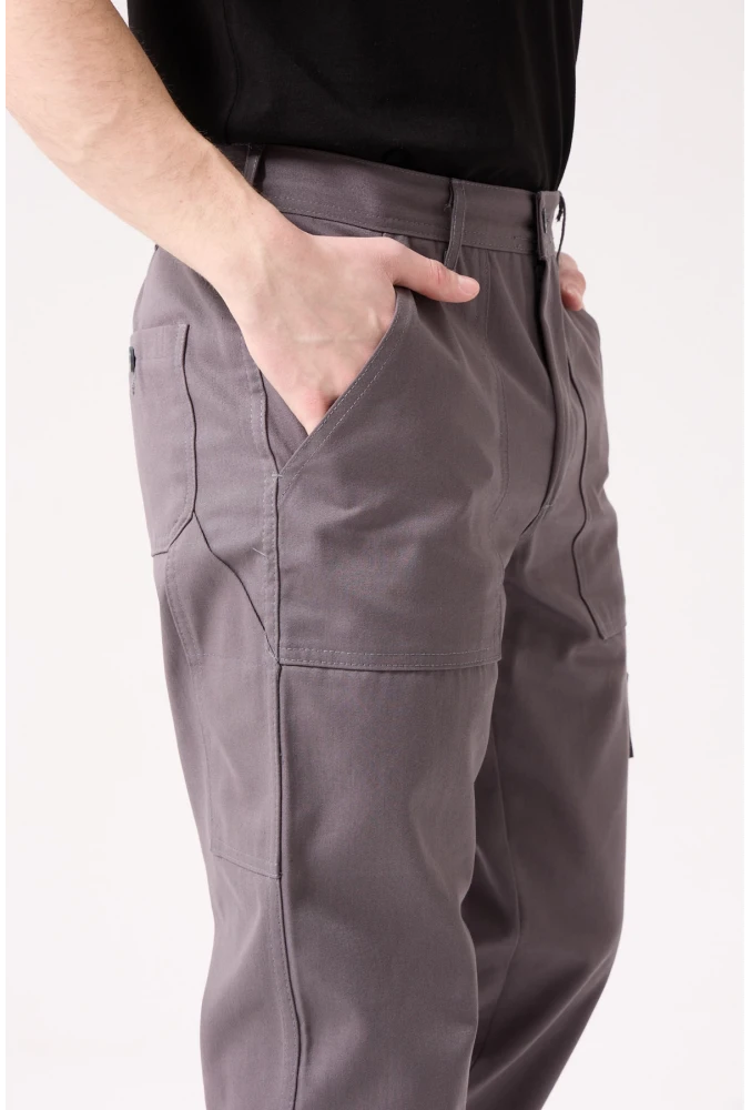 GALANTHUS TECHNİC PANTOLON Erkek Gri Kargo Cepli Rahat Kalıp Dayanıklı İş Pantolonu