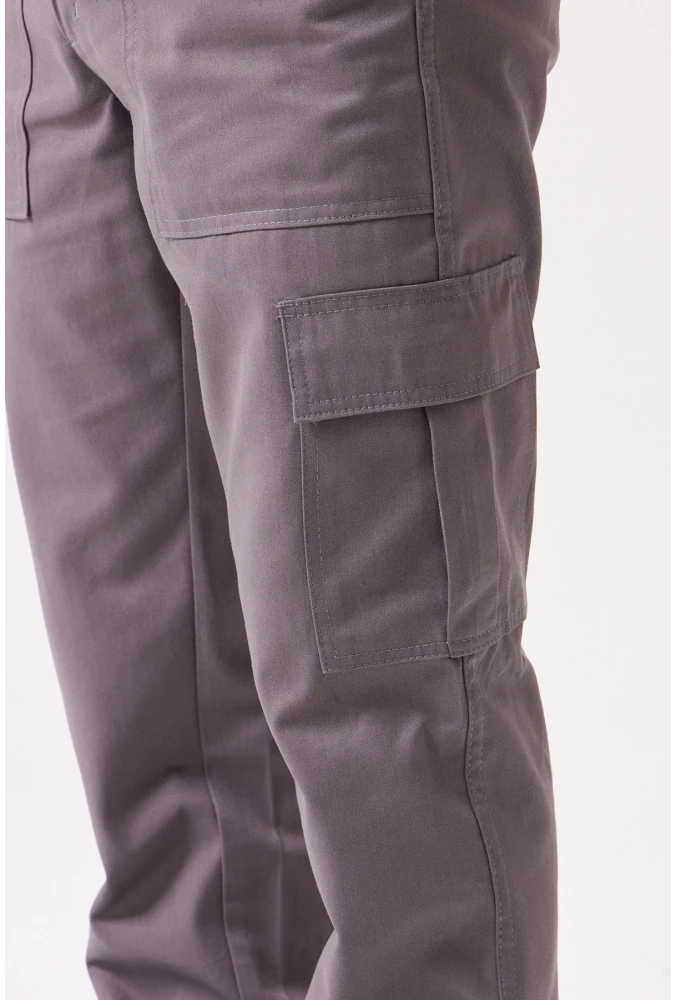 GALANTHUS TECHNİC PANTOLON Erkek Gri Kargo Cepli Rahat Kalıp Dayanıklı İş Pantolonu
