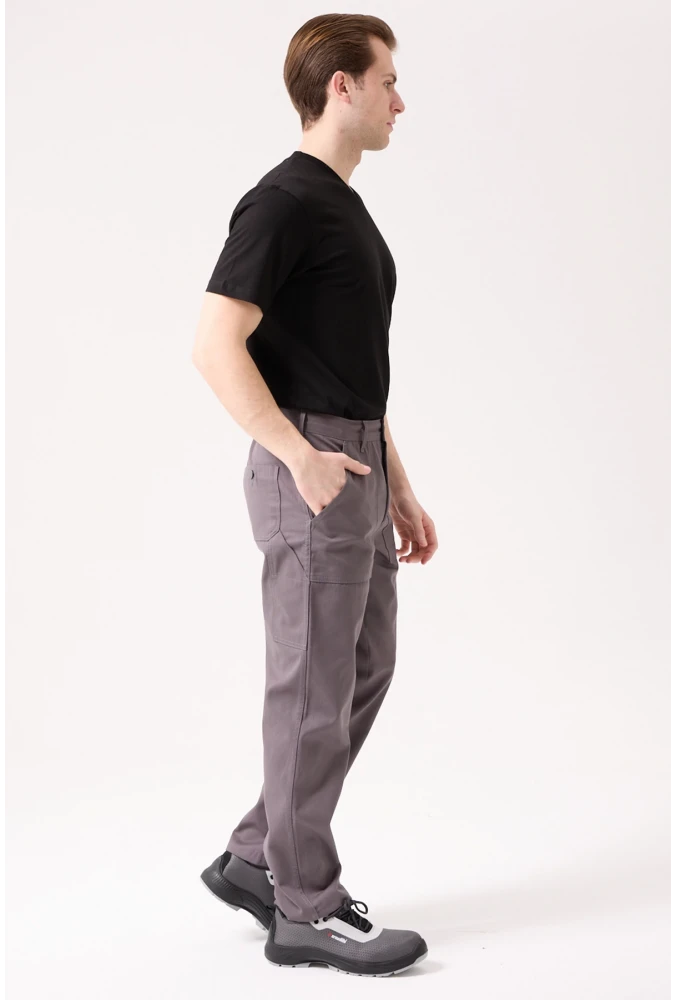 GALANTHUS TECHNİC PANTOLON Erkek Gri Kargo Cepli Rahat Kalıp Dayanıklı İş Pantolonu