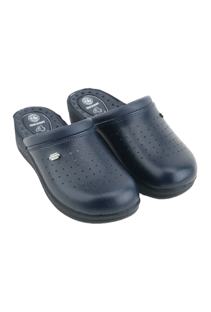 Gezer Sabo Terlik 4 Nokta Destekli Ortopedik Hemşire Aşçı Terliği Lacivert