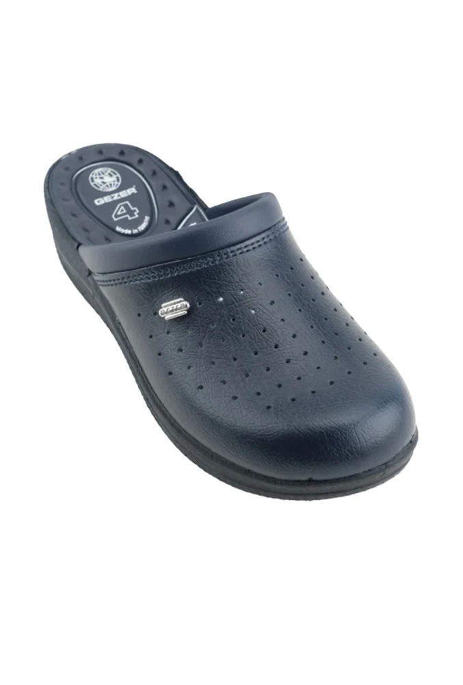 Gezer Sabo Terlik 4 Nokta Destekli Ortopedik Hemşire Aşçı Terliği Lacivert