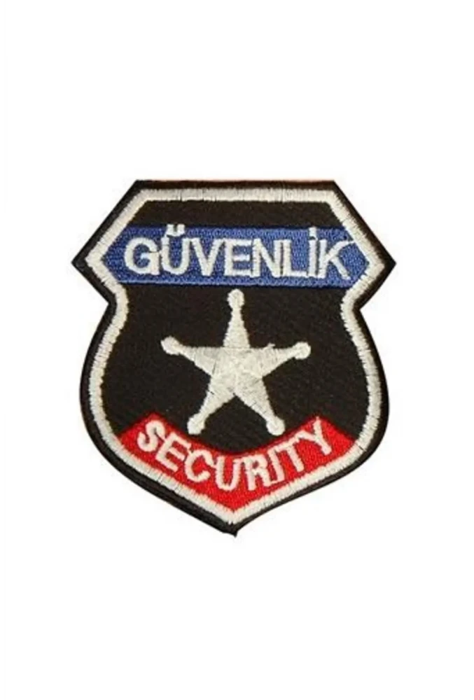 Güvenlik Görevlisi Arması Küçük Boy SİYAH