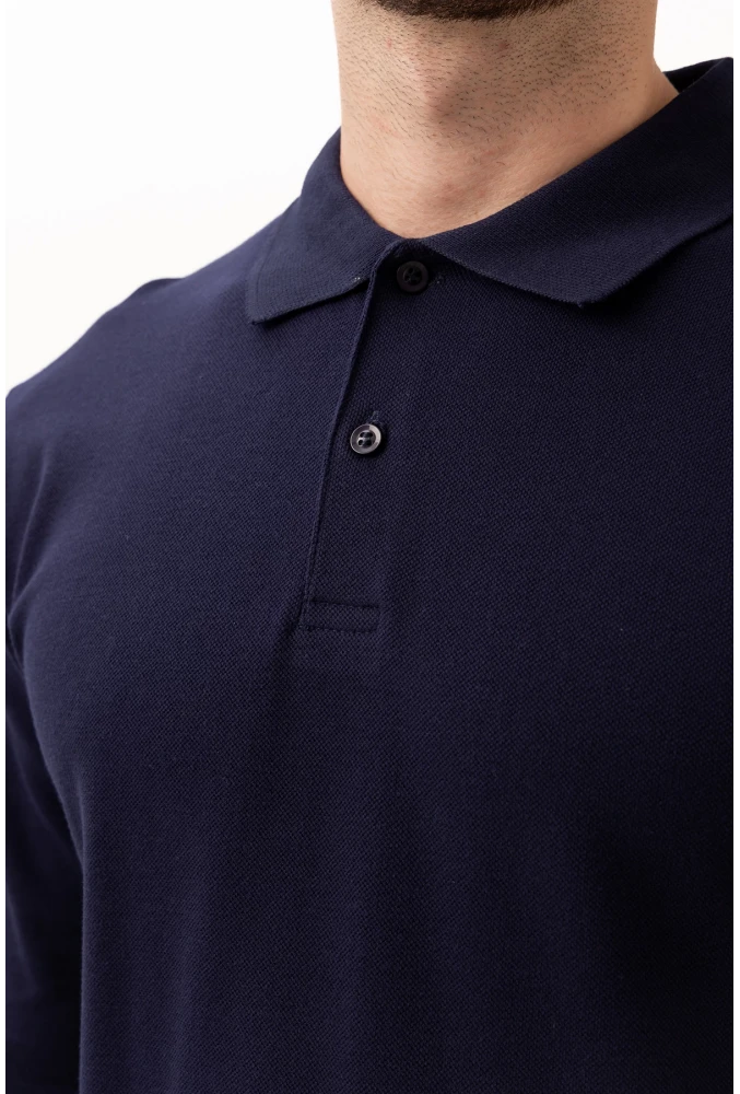 PADUS %100 Pamuk Polo Yaka Uzun Kollu T-Shirt Şık ve Konforlu İş ve Genel Kullanım