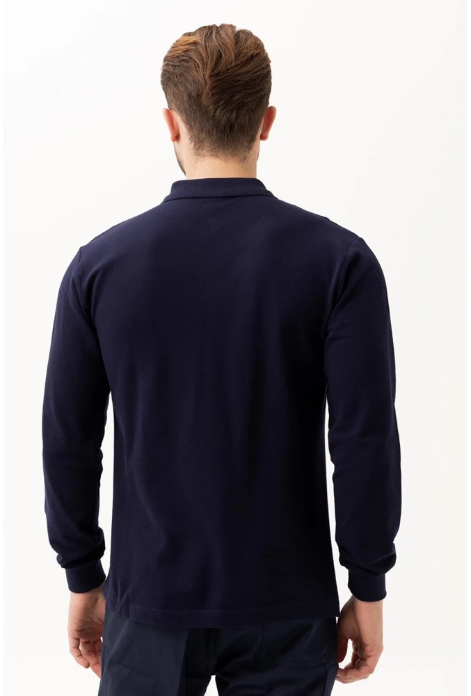 PADUS %100 Pamuk Polo Yaka Uzun Kollu T-Shirt Şık ve Konforlu İş ve Genel Kullanım