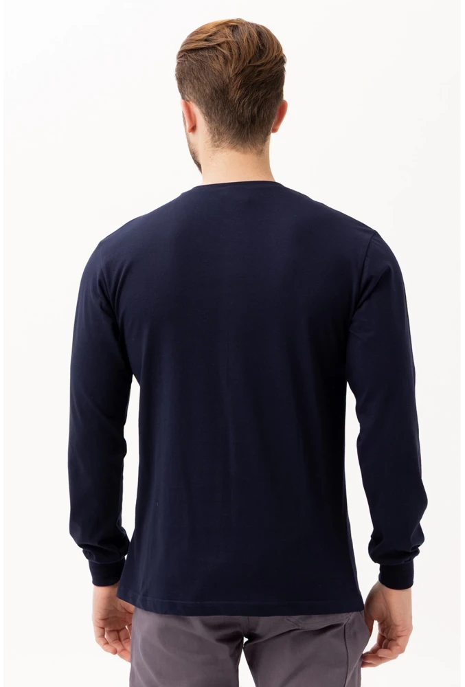 Padus V Yaka Uzun Kollu T-Shirt - Rahat Kesim, Günlük ve İş Kullanımı İçin