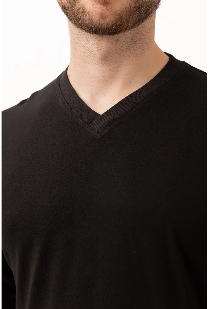 Padus V Yaka Uzun Kollu T-Shirt - Rahat Kesim, Günlük ve İş Kullanımı İçin