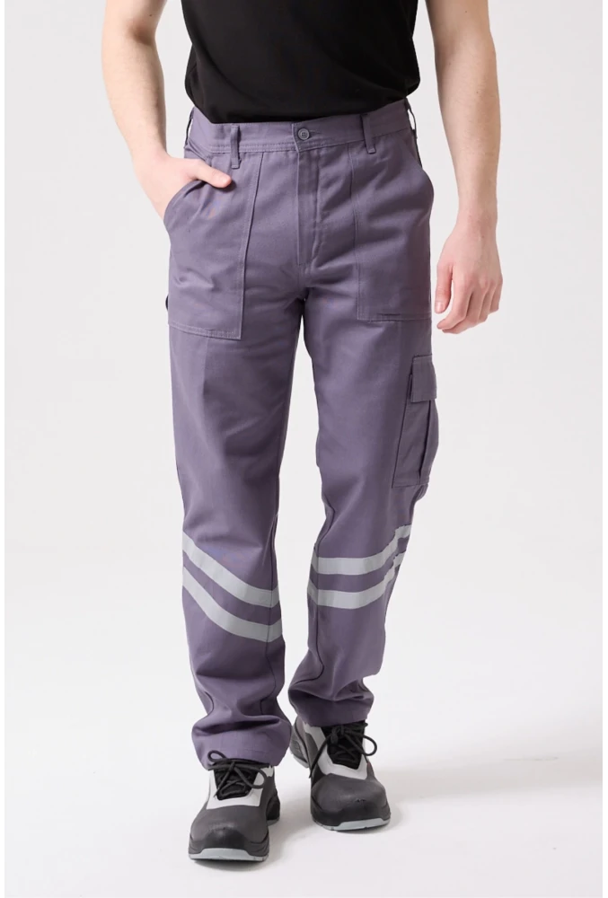 Royal Yazlık Reflektörlü İş Güvenlik Pantolonu 4 Cepli Hafif ve Dayanıklı