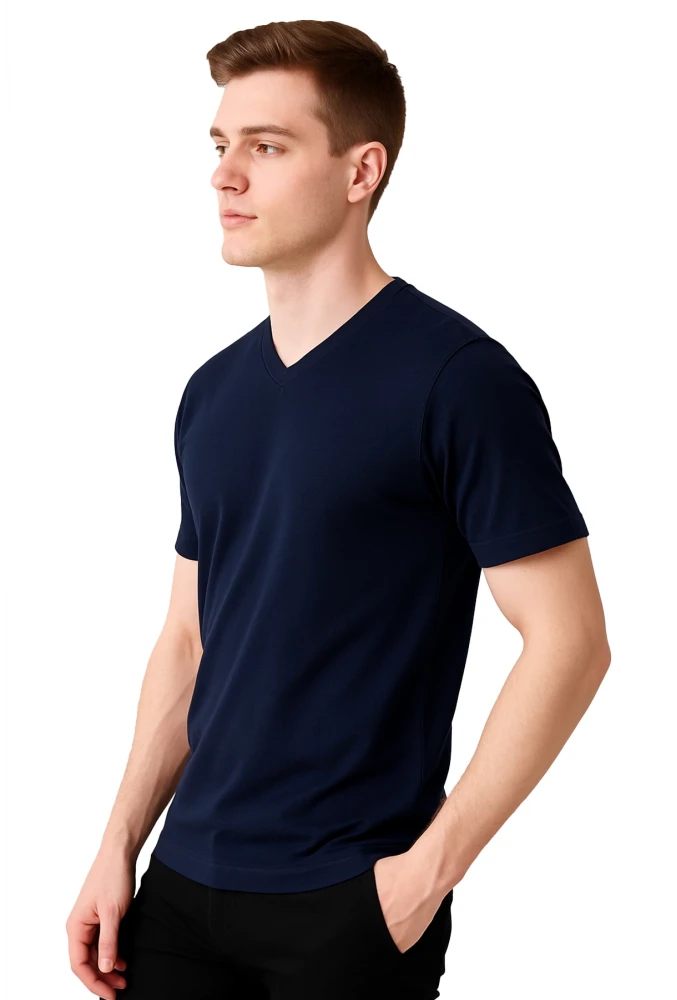 SAFE@WORK V Yaka Kısa Kol İş Tişörtü – Rahat, Nefes Alabilir ve Çok Renk Seçeneği